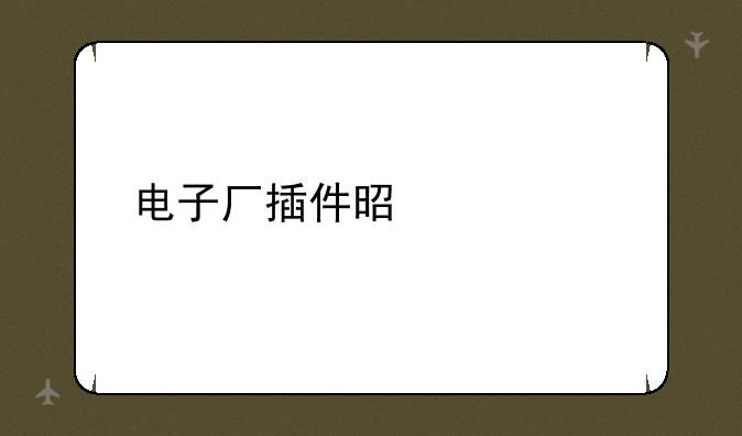 电子厂插件是什么