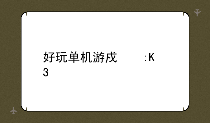 好玩单机游戏排行榜