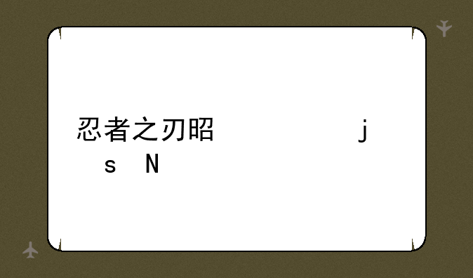 忍者之刃是谁的作品