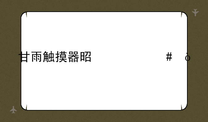 甘雨触摸器是什么？