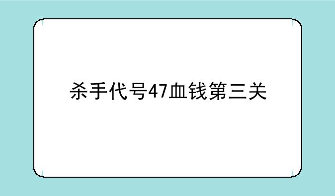 杀手代号47血钱第三关