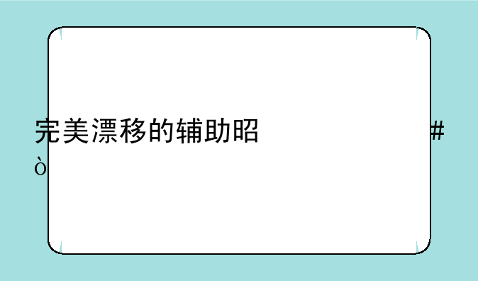 完美漂移的辅助是什么？
