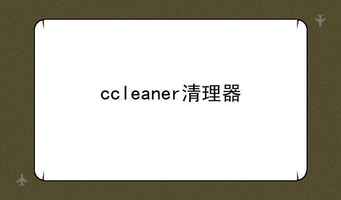 ccleaner清理器