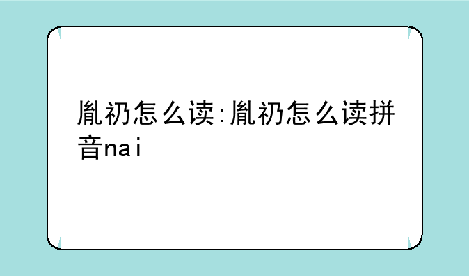 胤礽怎么读:胤礽怎么读拼音nai